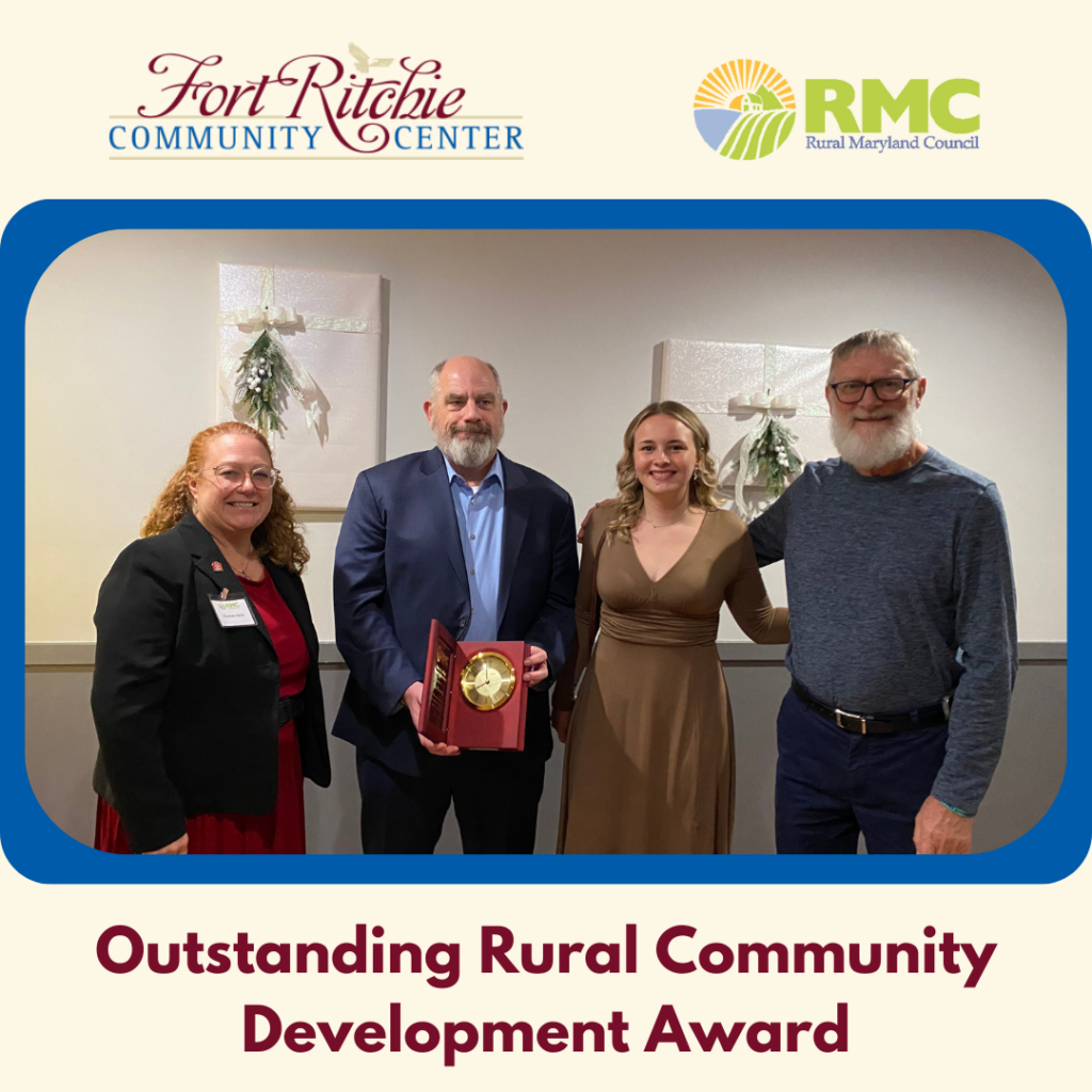 Outstanding Rural Community Development Award photo of presentation