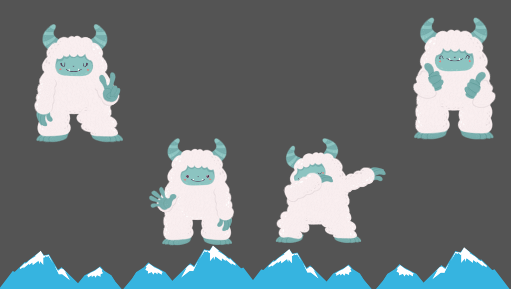 yeti cartoon images - mountain images