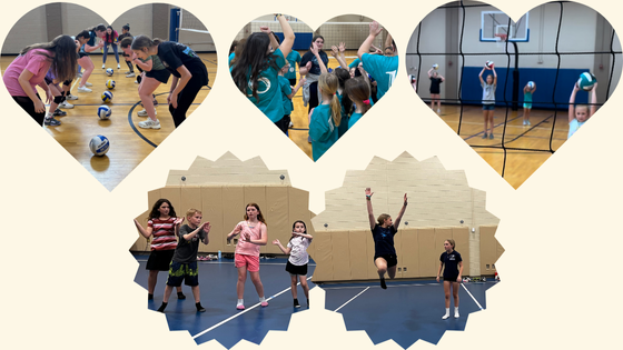 images from volleyball & dance camp