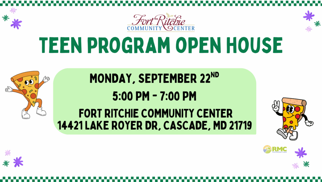 teen program open house 9/22 from 5- 7 pm
