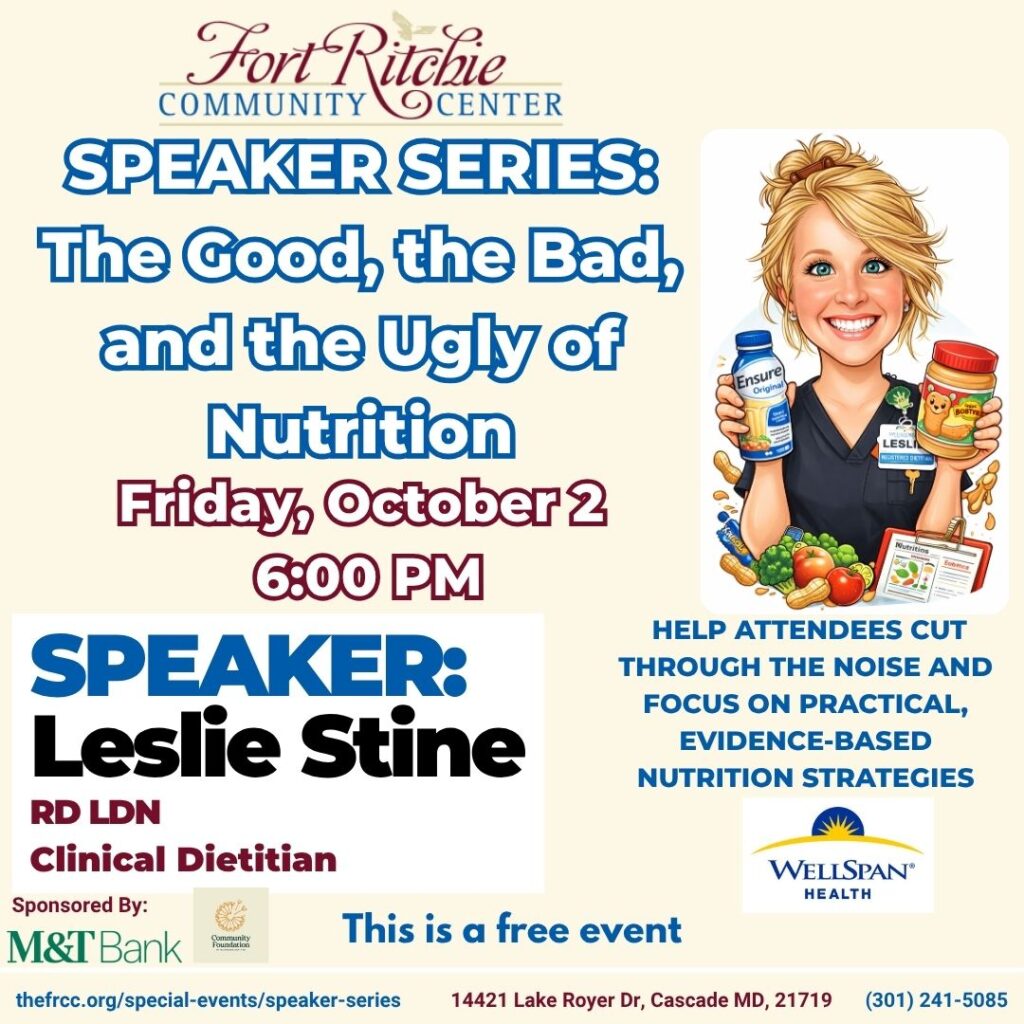 speaker series - good bad ugly on nutrition with Leslie Stine