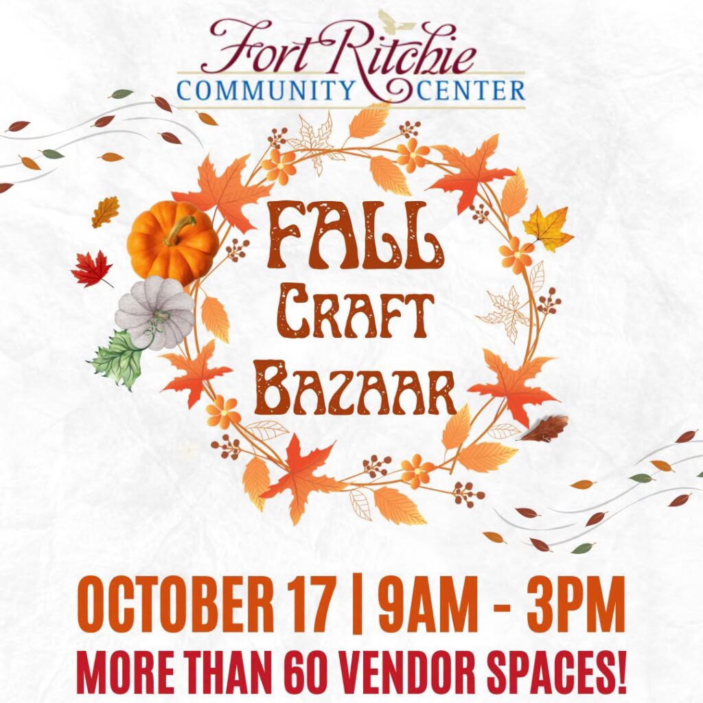 fall craft bazaar october 17 from 9 am- 3 pm more than 60 vendor spaces